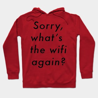 Sorry, What's The Wifi Again? Hoodie